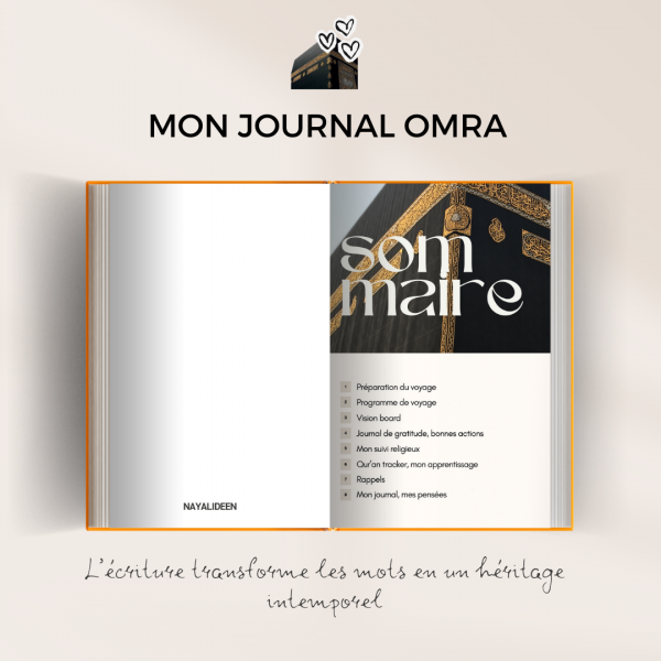 planner omra, carnet omra, guide omra