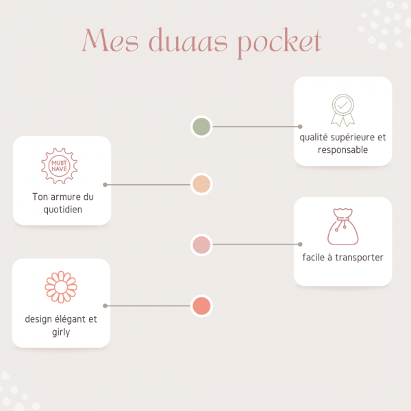 cartes invocations islamiques adultes de poche