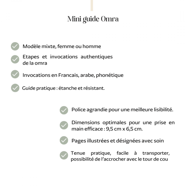 MINI GUIDE DE LA OMRA
