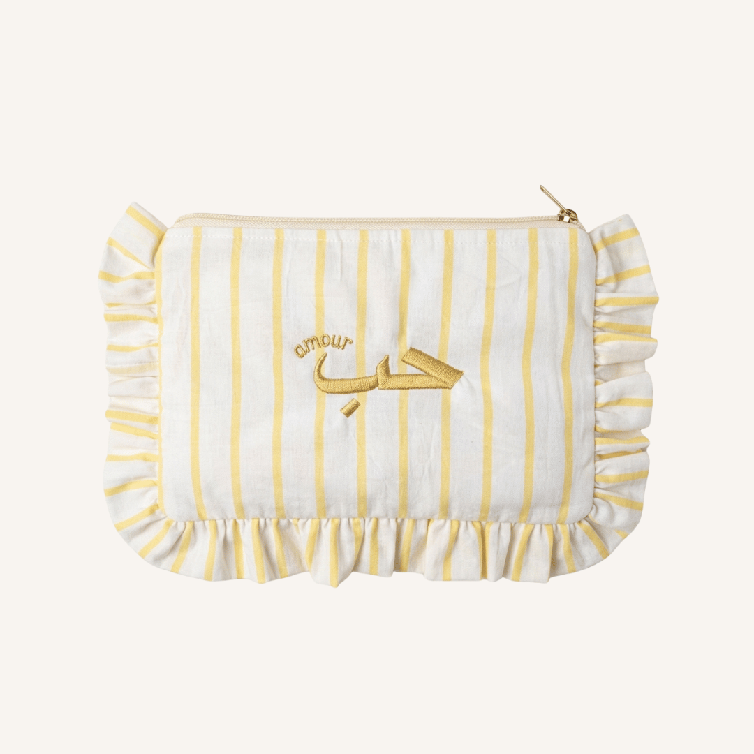 pochette à rayure,